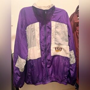 Vtg 90s LSU Fighting Tigers Track Suit Jacket Coat Pant Mens XL